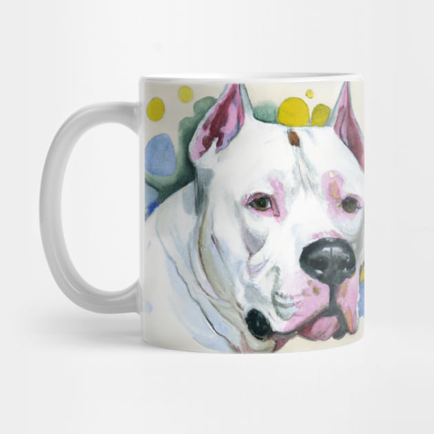 Dogo Argentino Watercolor - Dog Lovers by Edd Paint Something